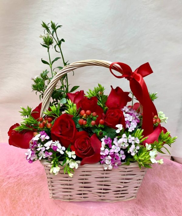 Basket with Roses 1