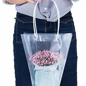 Clear Bouquet Carrier Bag